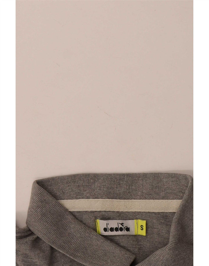 Diadora Polo Hombre Pequeño Gris Moteado