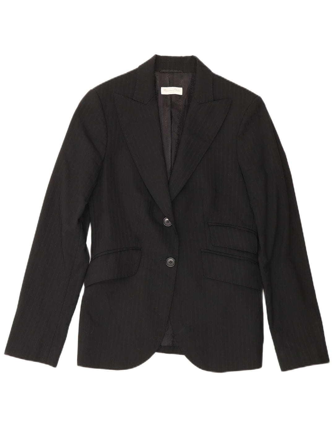 Massimo Dutti Chaqueta Blazer De 2 Botones Para Mujer EU 38 Pequeña Rayas Negras