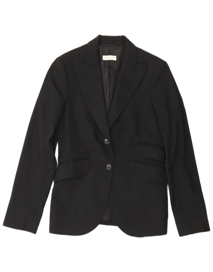 Massimo Dutti Chaqueta Blazer De 2 Botones Para Mujer EU 38 Pequeña Rayas Negras