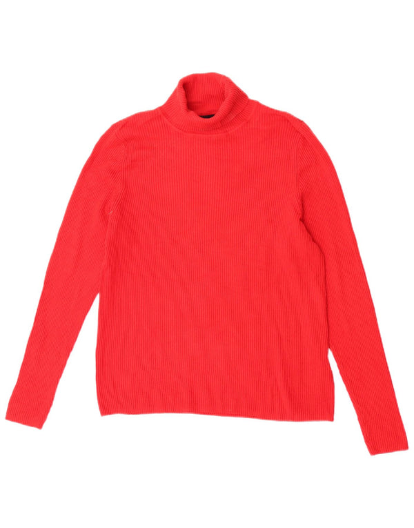 Marks & Spencer Jersey con cuello vuelto para mujer UK 40 XL Viscosa roja