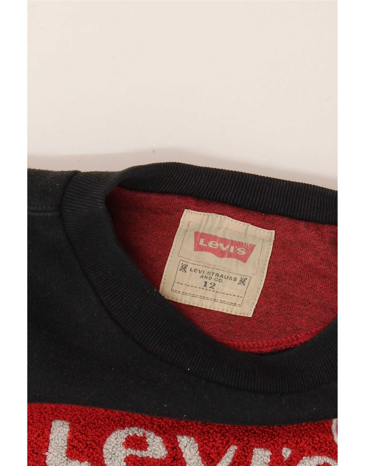 Levi's Sudadera gráfica para niños 11-12 años Algodón negro
