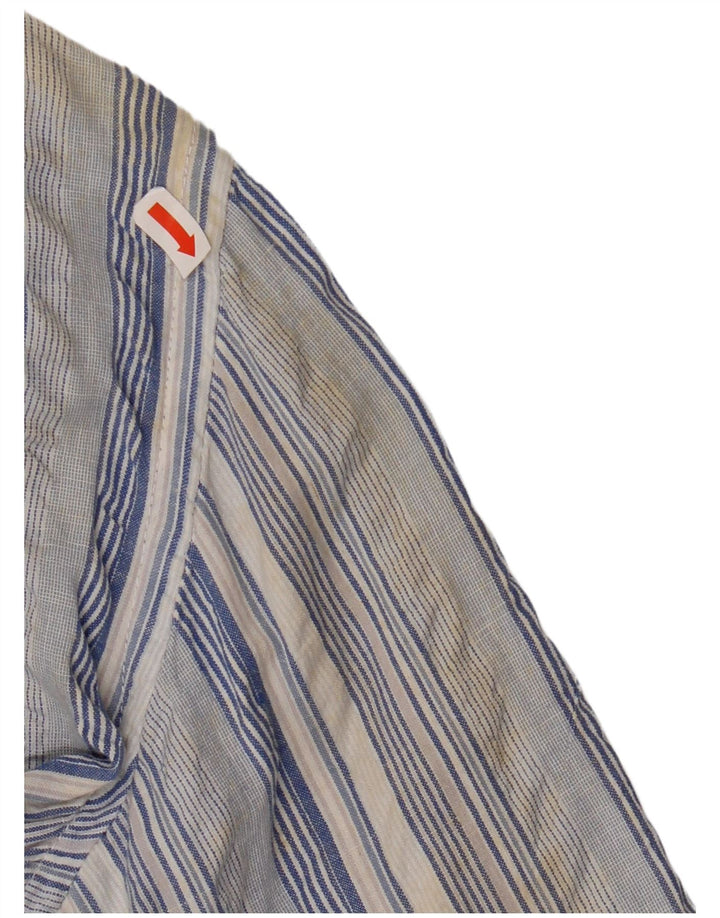 Camisa KAPPA Hombre Algodón Rayas Azul Medio