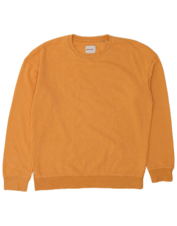 Jack & Jones Hombre Sudadera Jumper Large Naranja Algodón