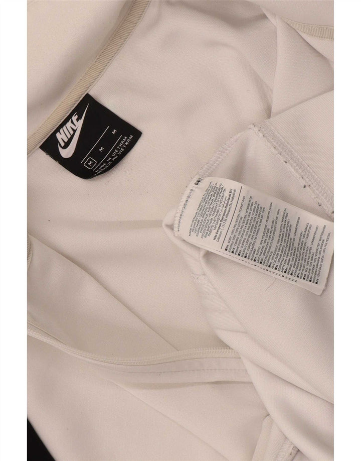 Nike - Chaqueta de chándal con gráfico para hombre, poliéster color block, color blanco medio