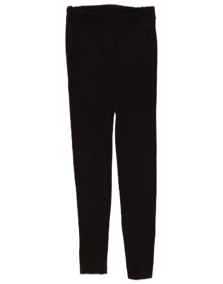 Zara Leggings Mujer UK 40 Mediano Poliéster Negro