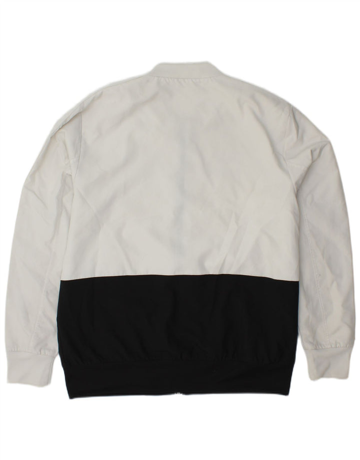 ADIDAS Chaqueta superior de chándal con gráfico para hombre Poliéster con bloques de color blanco grande