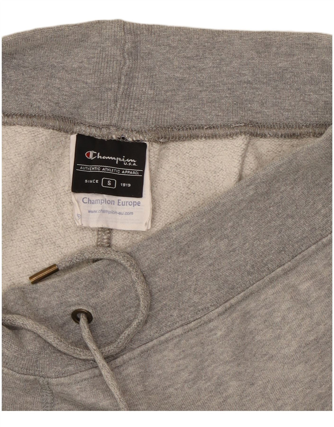 Champion Pantalones De Chándal Para Mujer UK 10 Small Gris Moteado De Algodón