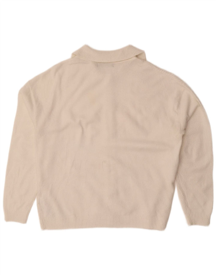 Marks & Spencer - Cárdigan holgado para mujer, talla 40, talla mediana, color blanco