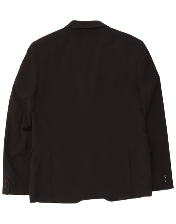 Jack & Jones Chaqueta tipo blazer de 2 botones para hombre IT 56 3XL Poliéster negro