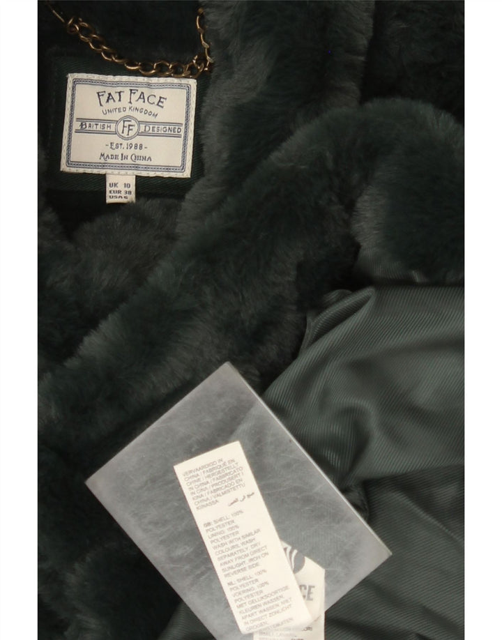 Abrigo extragrande de piel sintética para mujer de Fat Face UK 40 Poliéster verde pequeño
