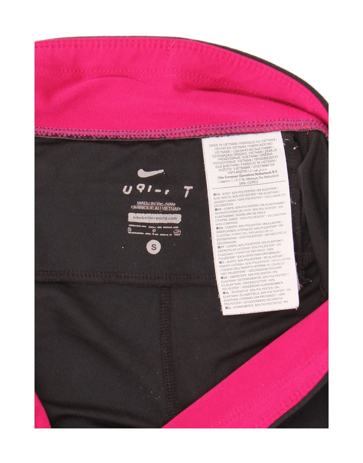 Leggings Nike para mujer UK 40 Pequeño Negro Colorblock Poliéster