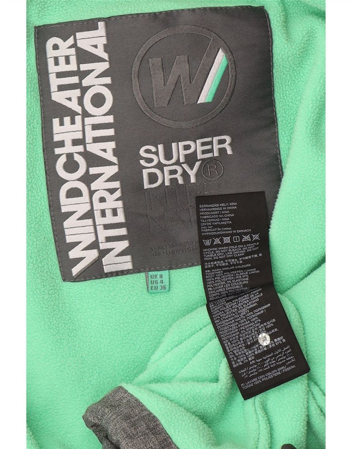 SUPERDRY Chaqueta cortavientos The Windcheater Graphic para mujer UK 8 Small Grey