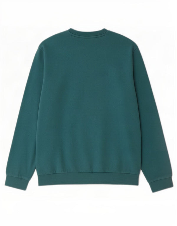 Adidas - Sudadera gráfica para niño (11-12 años, algodón), color verde