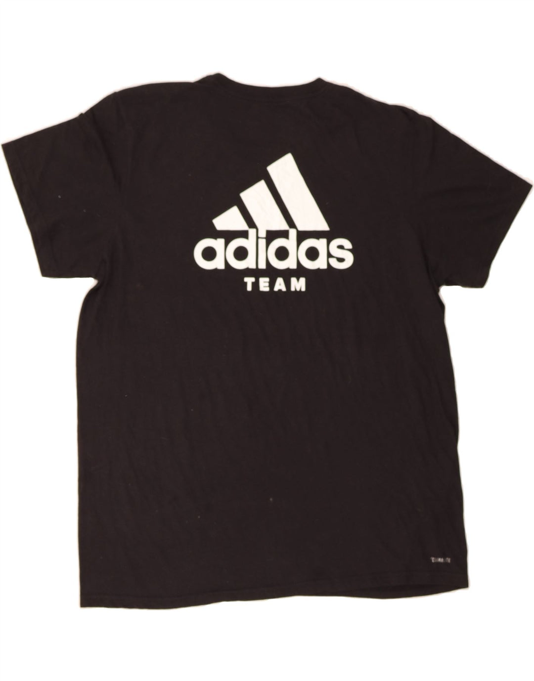 ADIDAS Mens Climalite Graphic T-Shirt Top XL Black Polyester Vintage Adidas and Second-Hand Adidas from Messina Hembry 