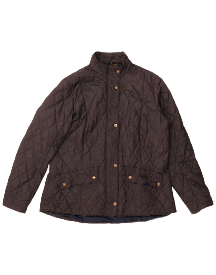 Barbour Chaqueta Acolchada Mujer UK 20 2XL Poliamida Negra