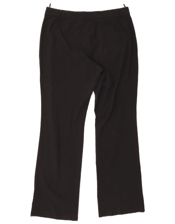 Marks & Spencer Pantalones de traje de cintura alta para mujer UK 44 Large W33 L31 Negro