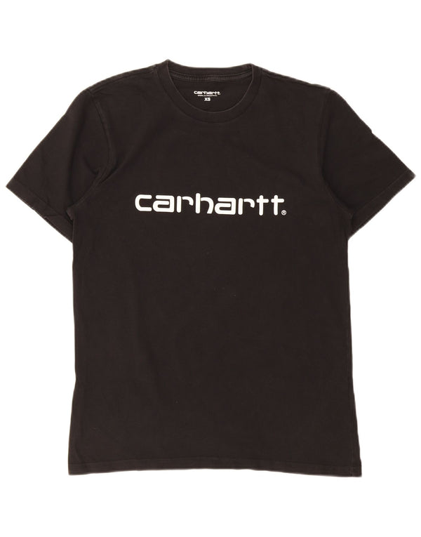 Carhartt Hombre Camiseta Gráfica Top XS Algodón Negro