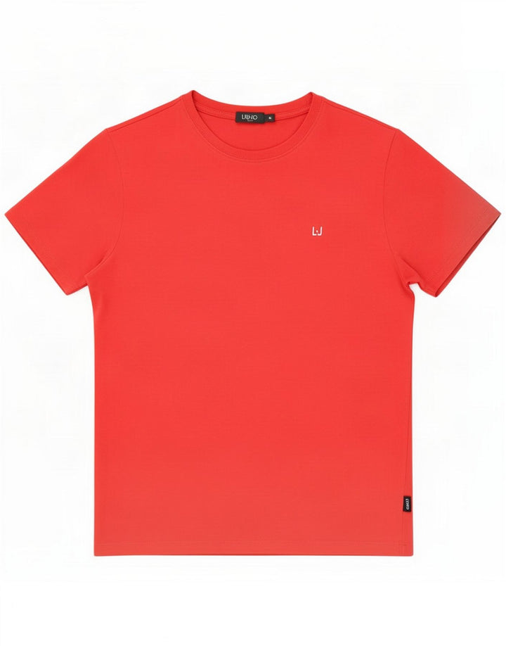Liu Jo Camiseta para hombre Top Medium Red Cotton