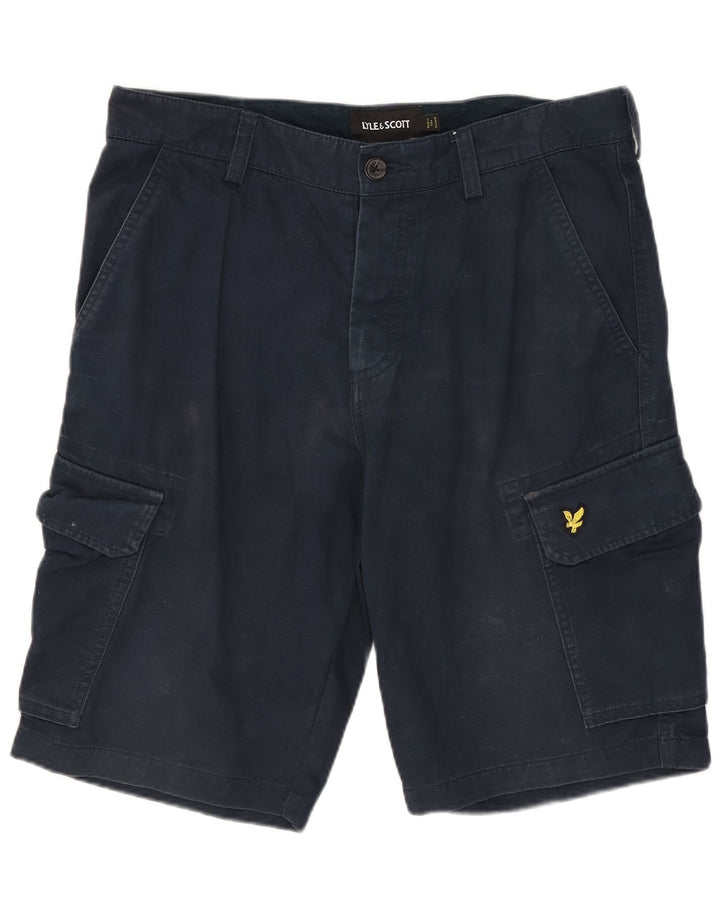 Pantalones cortos cargo para hombre Lyle & Scott W30 Medium Azul marino Algodón