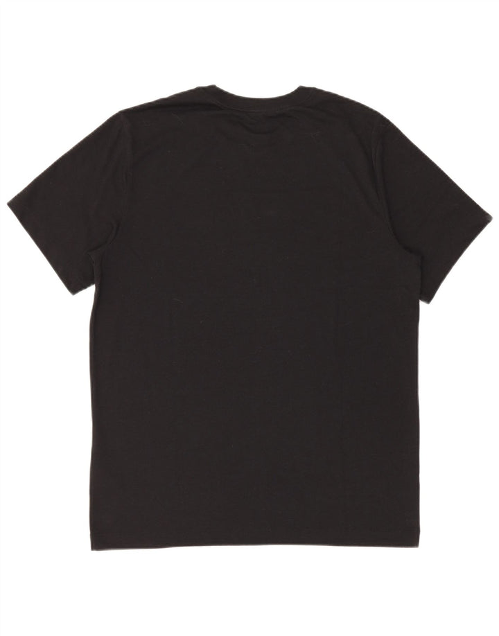 Nike Camiseta Dri Fit Graphic para Hombre Top Mediano Negro Poliéster