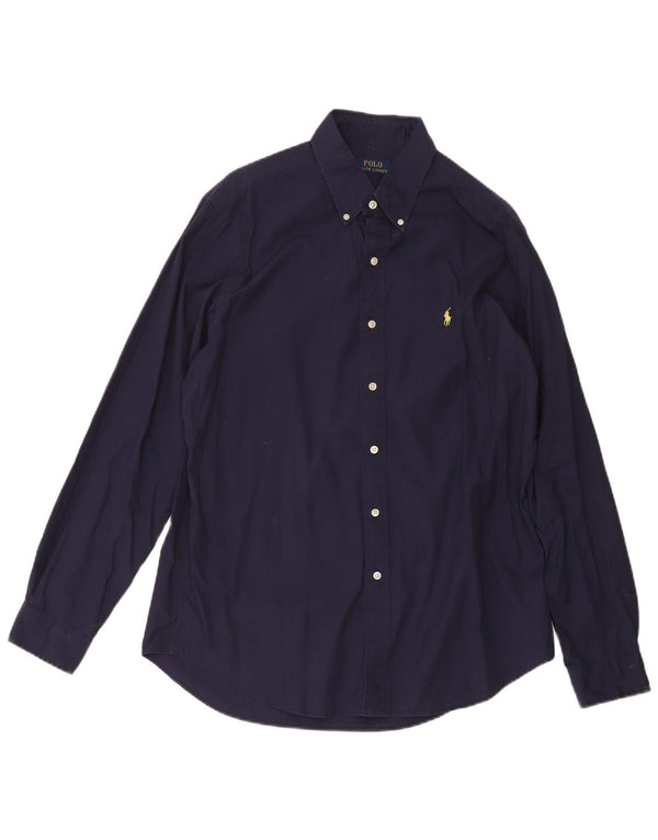 Camisa Polo Ralph Lauren para hombre grande azul marino algodón