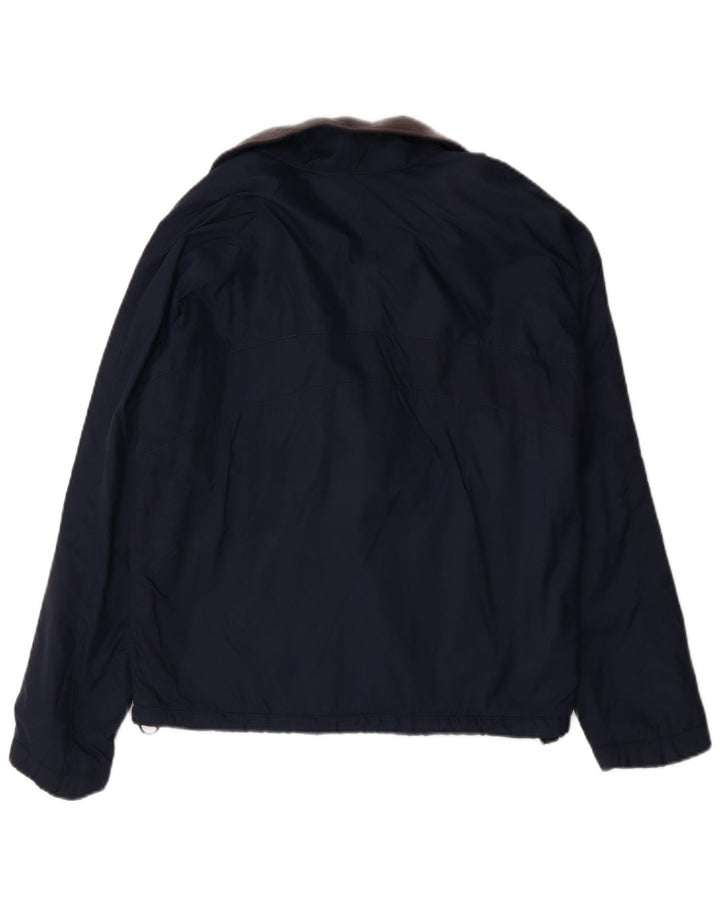 Reebok Chaqueta cortavientos para hombre UK 36 Small Azul marino Poliamida
