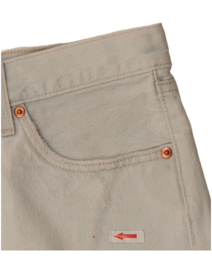 Levi's Mujer 501 Shorts De Mezclilla Desgastados W26 Algodón Azul Pequeño