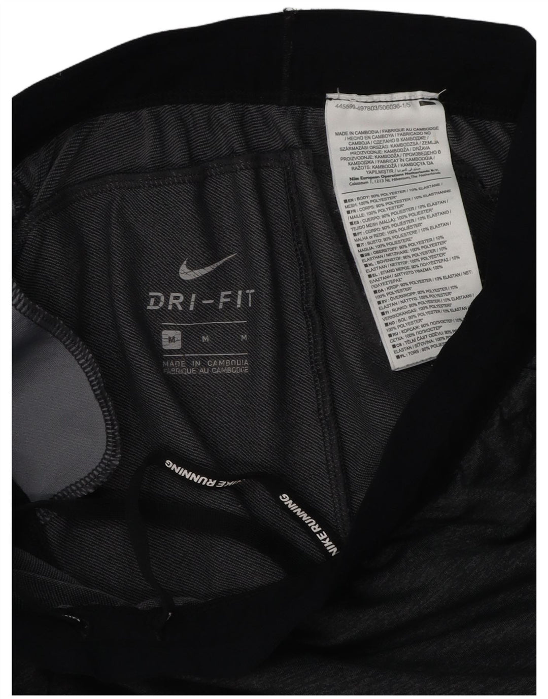 Nike Hombre Dri Fit Pantalones De Chándal Joggers Gris Medio Colorblock