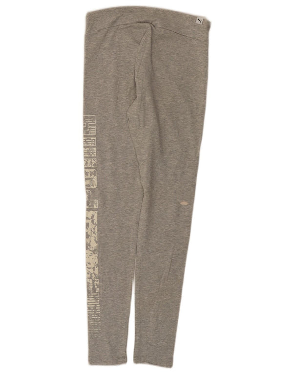 Puma Leggings gráficos para mujer UK 12 Algodón gris medio