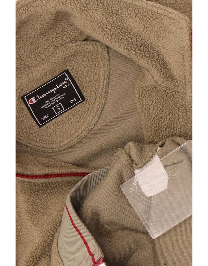 Champion Chaqueta Polar Extragrande para Mujer UK 10 Small Caqui Poliéster