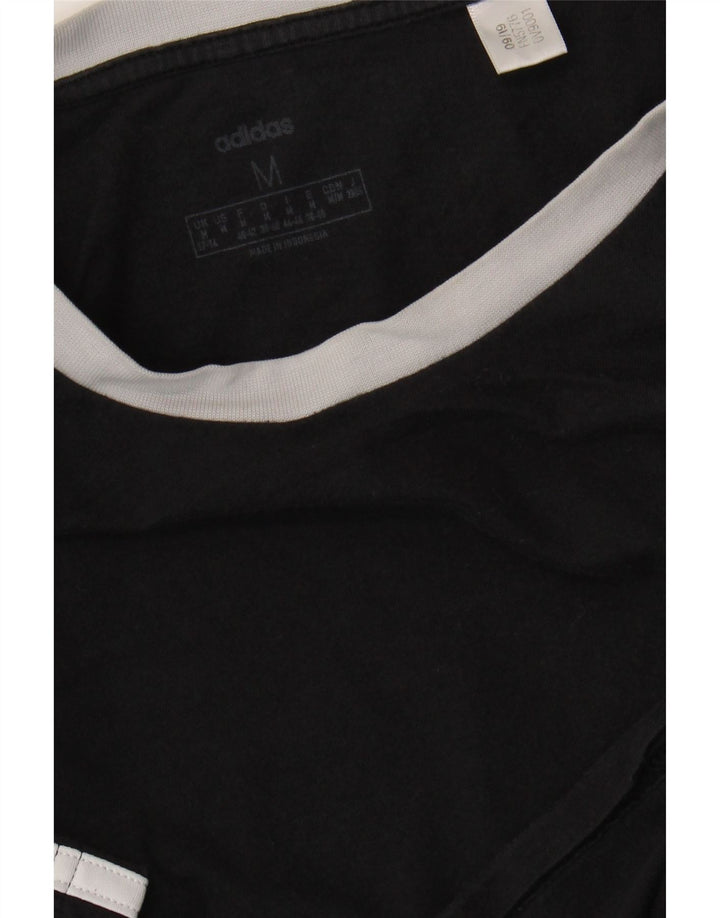 Adidas - Camiseta gráfica para mujer, talla 12/14, talla M, color negro