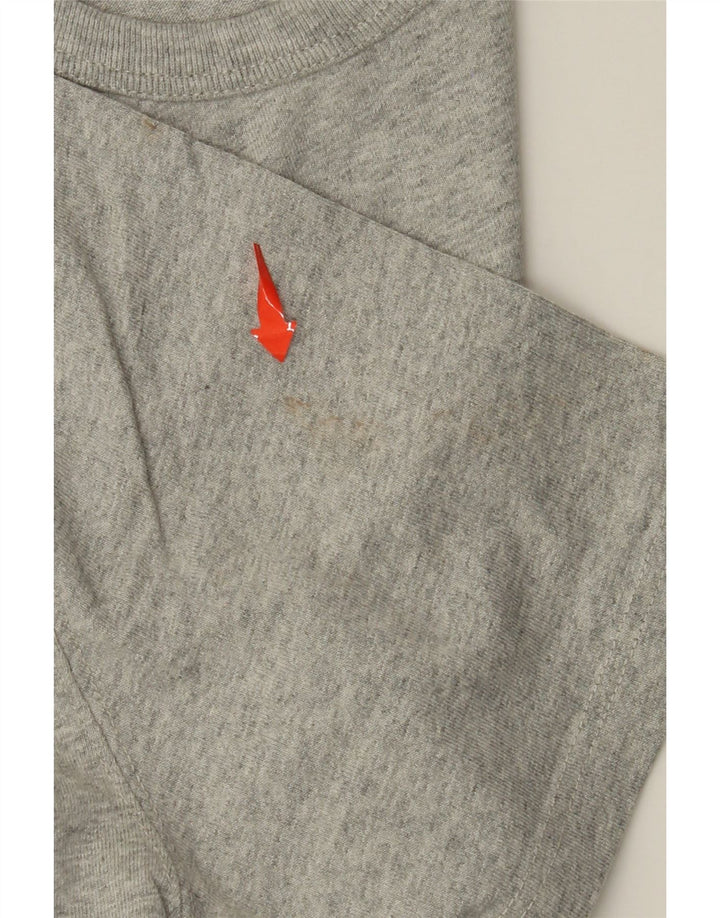 CHAMPION Camiseta Heritage para hombre Top grande de algodón moteado gris