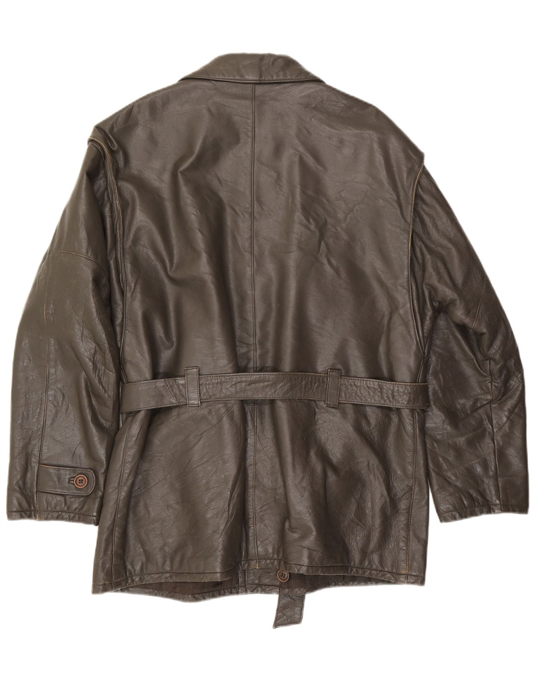 PICCINI Chaqueta de cuero para hombre IT 54 2XL Cuero marrón