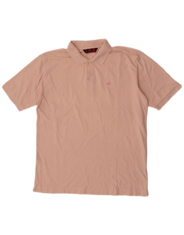 Polo Kappa Hombre Grande Rosa Algodón