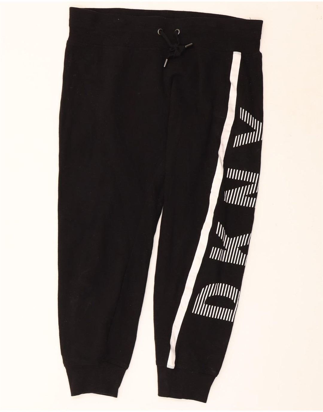 DKNY Pantalones de chándal con estampado gráfico para hombre Joggers de algodón negro mediano