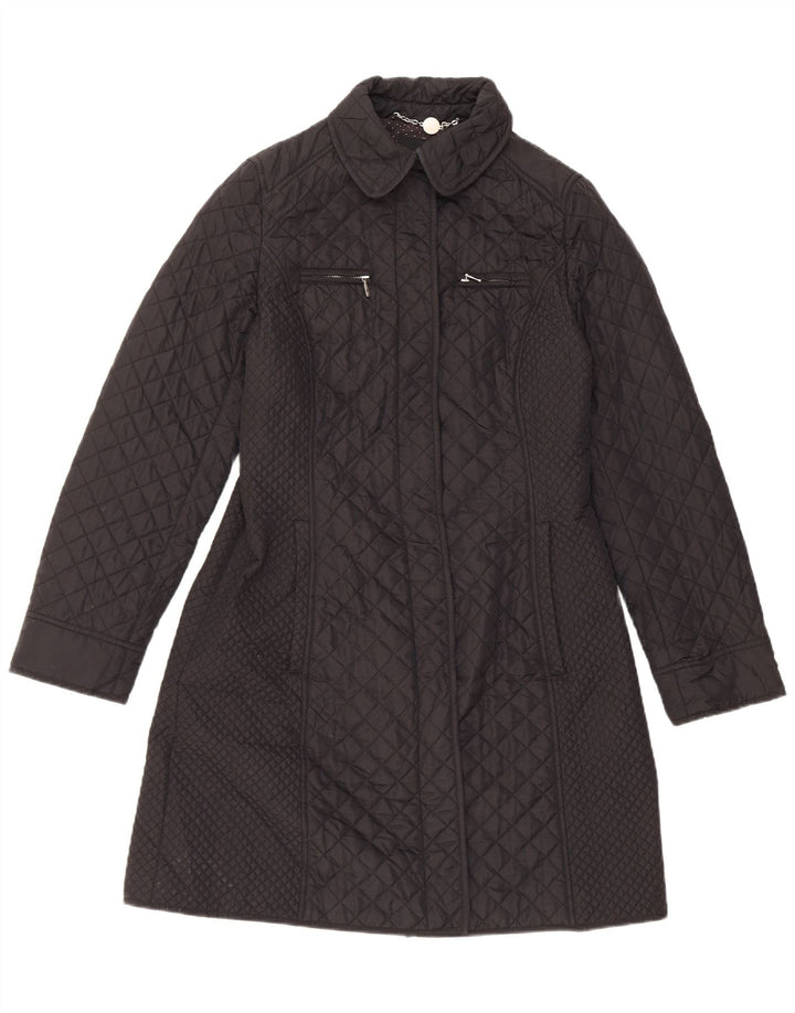 Hobbs Abrigo cortavientos acolchado para mujer UK 10 Small Black Nylon