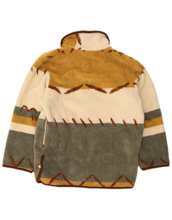 Vintage mujer suelta ajuste cortavientos chaqueta Reino Unido 10 pequeño multicolor
