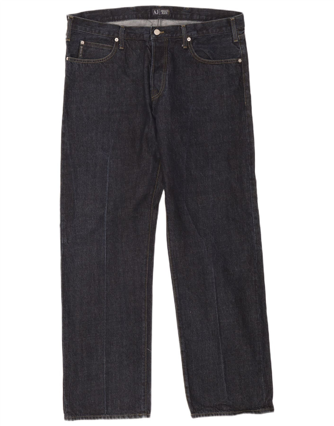 Vaqueros Armani Hombre Rectos W40 L32 Algodón Azul Marino