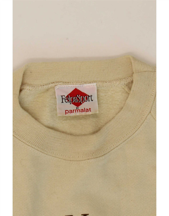 Parmalat Hombre Sudadera Estampada Jersey Grande Algodón Beige