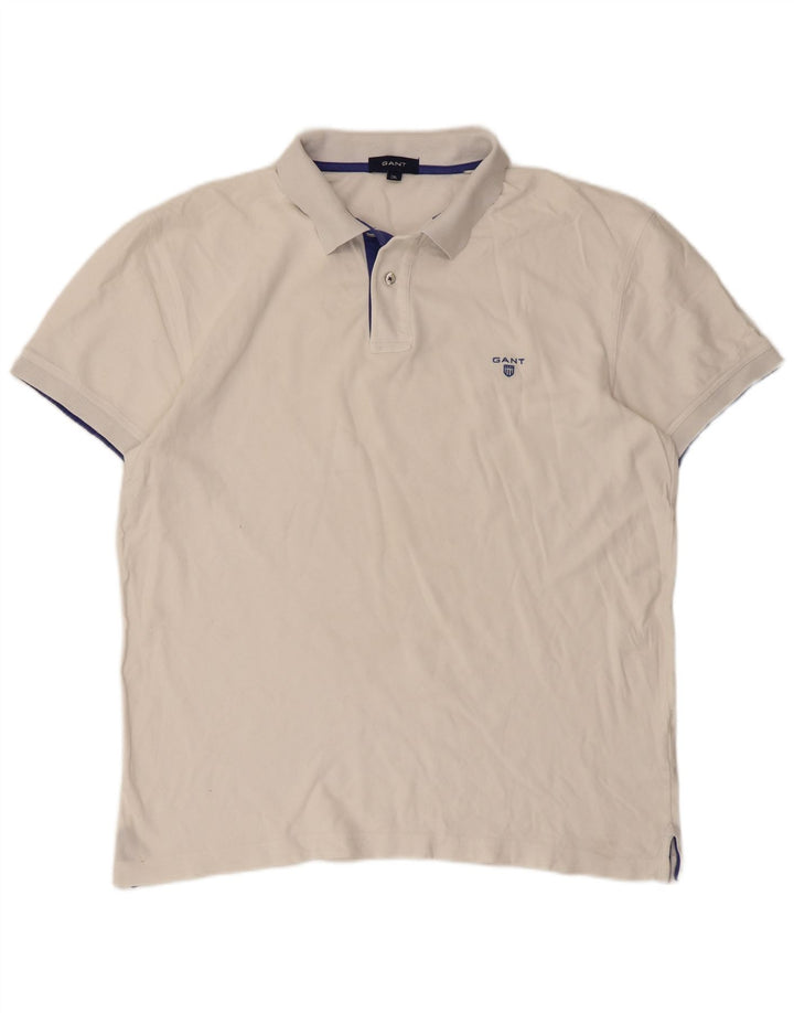 Gant Polo Hombre 2XL Algodón Blanco Clásico