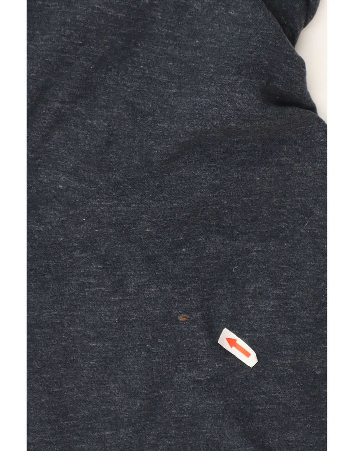 Camiseta de hombre Fat Face de manga larga de algodón color block en azul marino grande