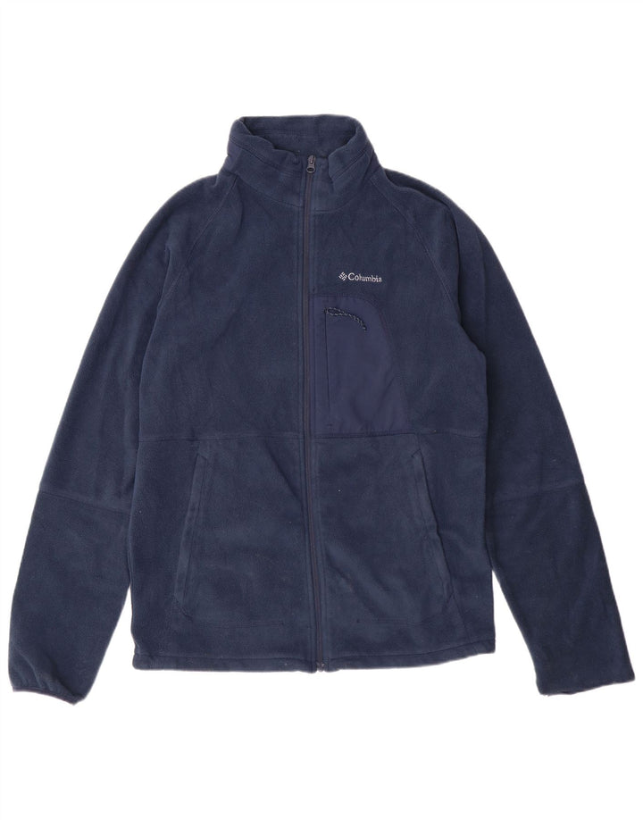Chaqueta polar Columbia para hombre Poliéster azul marino mediano