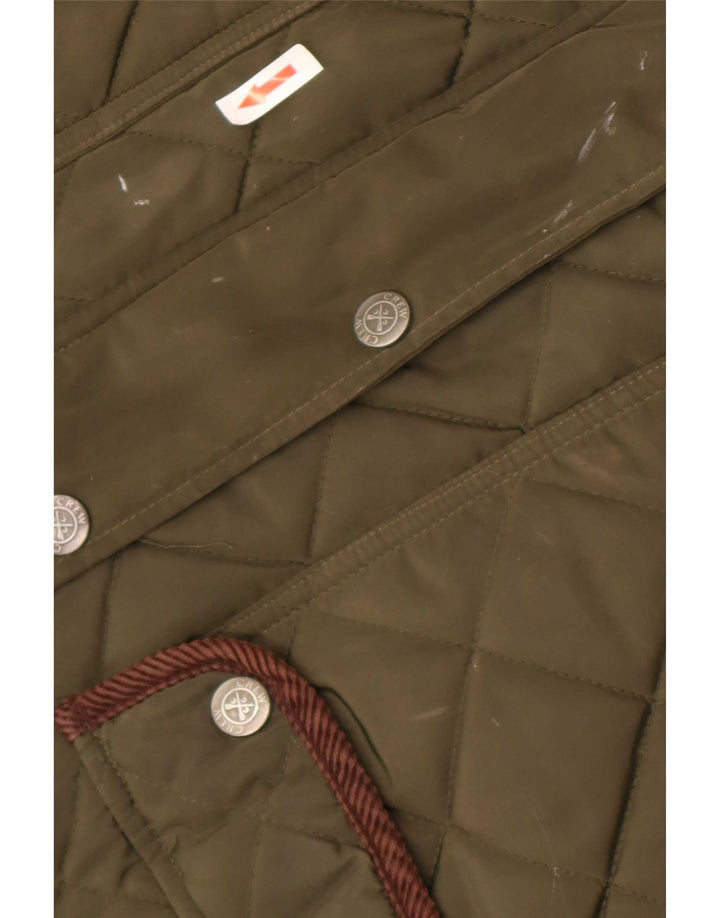 Crew Clothing Chaqueta acolchada para hombre UK 38 Poliéster verde medio
