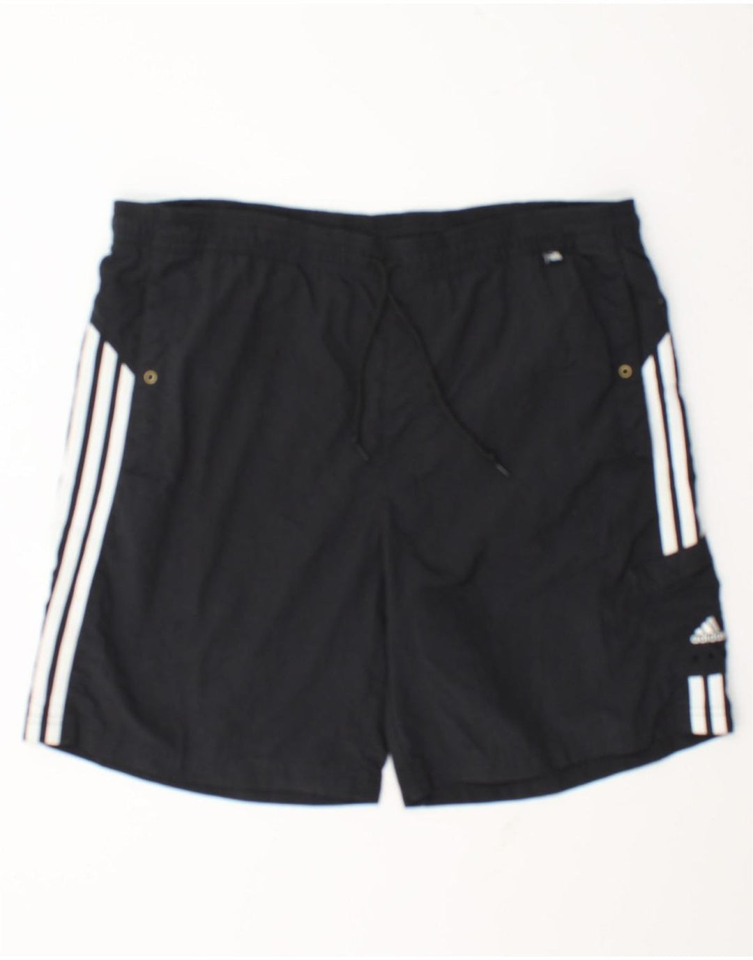 Adidas - Pantalones cortos deportivos para hombre, talla grande, poliamida negra