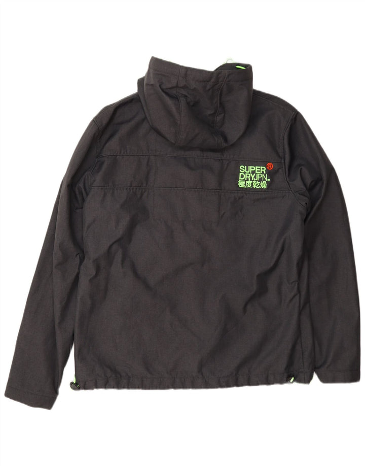 Superdry Chaqueta impermeable con capucha Windtrekker para hombre UK 44 2XL Poliéster gris