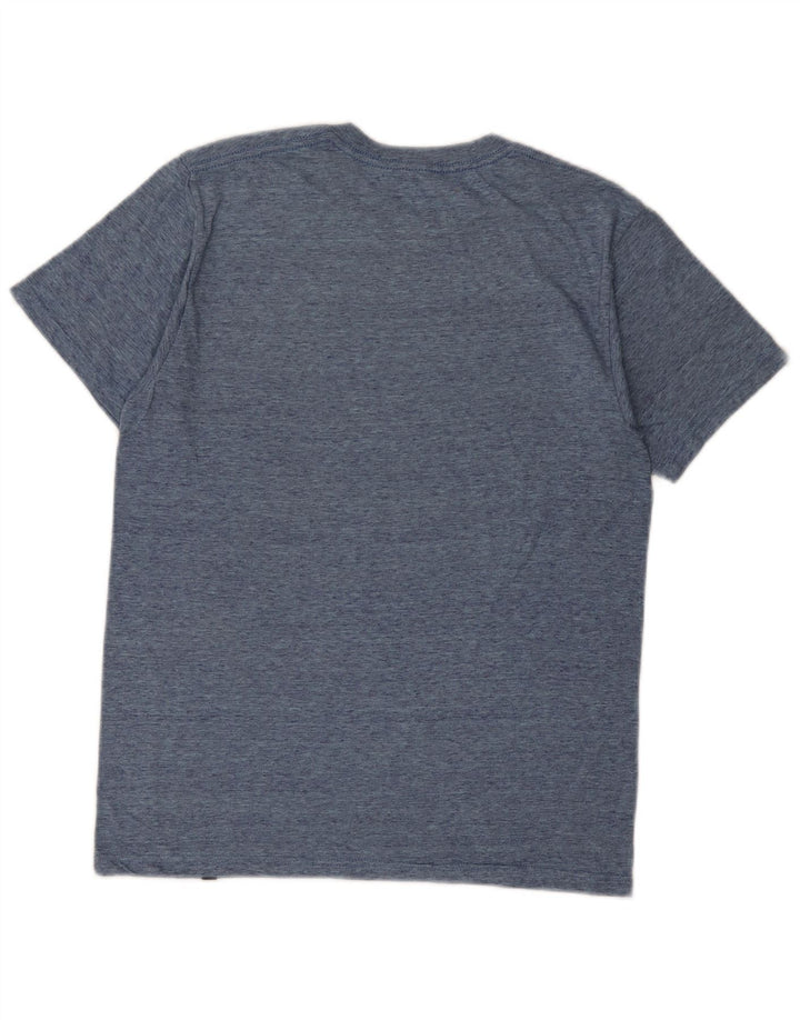 Hurley Camiseta gráfica para hombre Top mediano azul marino moteado