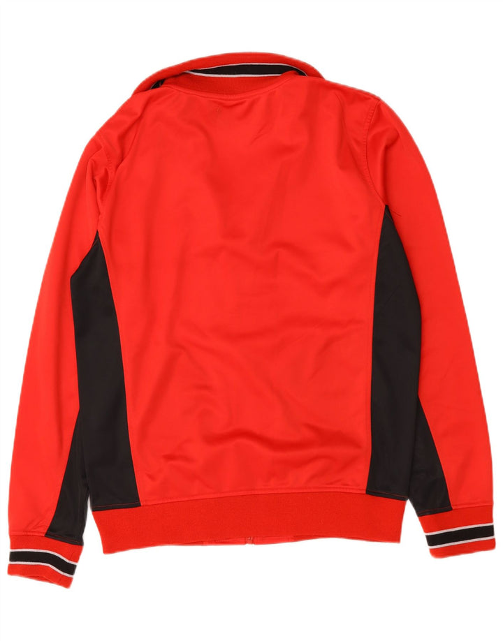 Kappa Hombre Chándal Top Chaqueta Grande Rojo Colorblock Poliéster