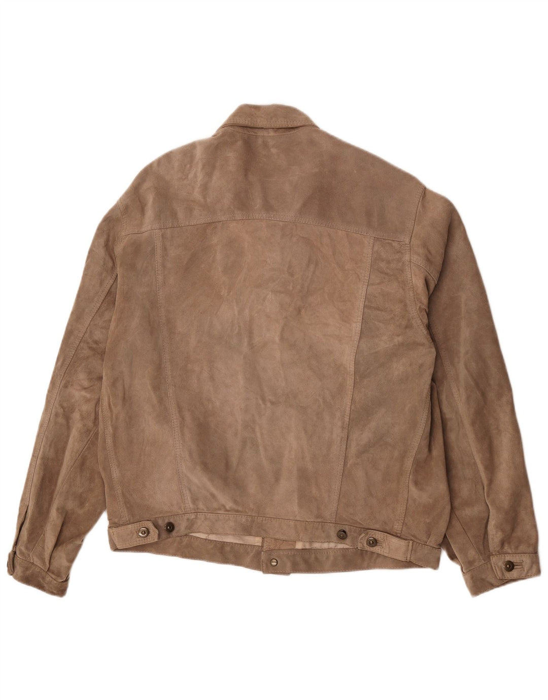 Vintage hombres ante bomber chaqueta IT 52 XL cuero marrón