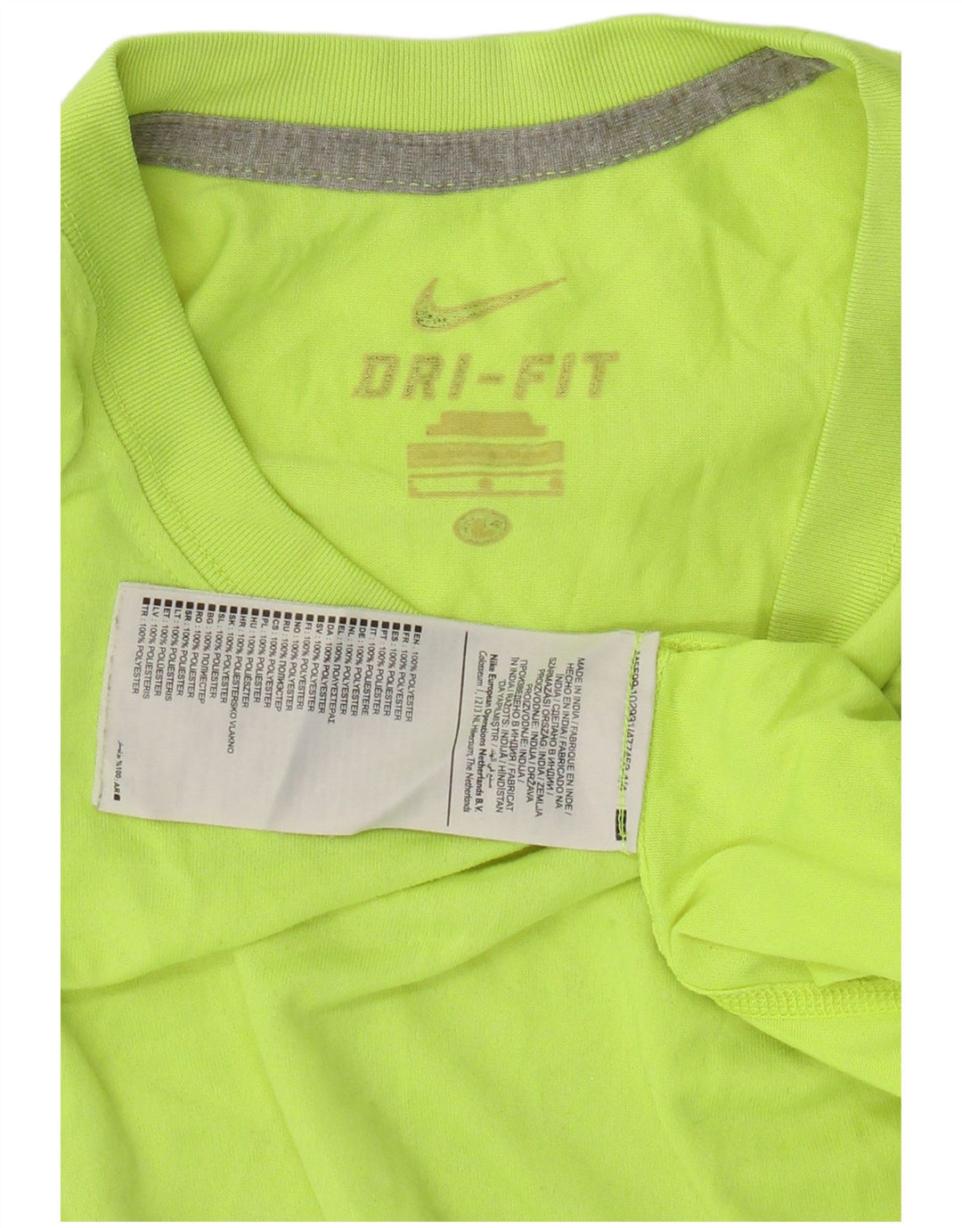NIKE Camiseta Dri Fit para Hombre Top Grande Poliéster Verde