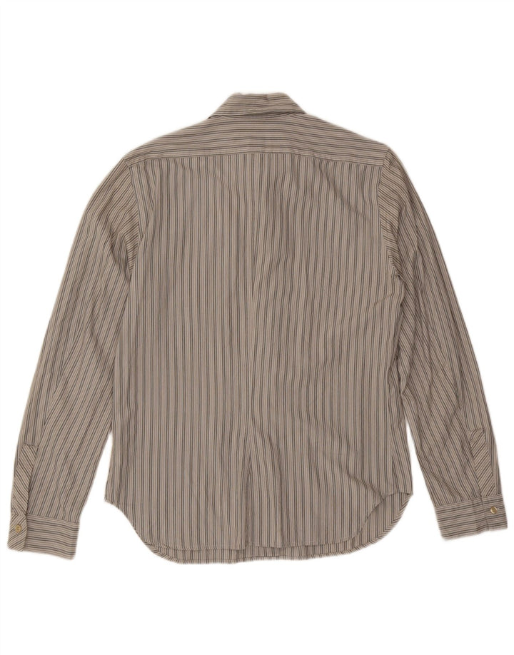 Camisa Diesel Hombre Grande Algodón A Rayas Azul